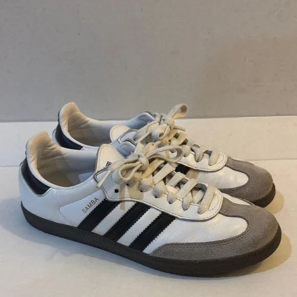 Adidas Samba OG Sneaker Cloud White / Core Black / Gum Size 7.5 - Picture 3 of 14